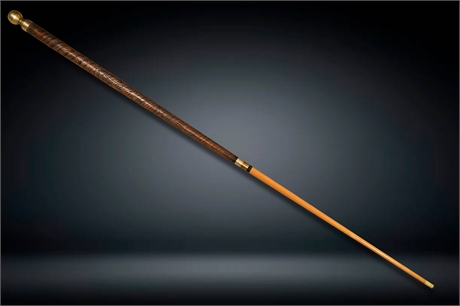 Carved Wood Gadget Cane ➡️ Pool Cue