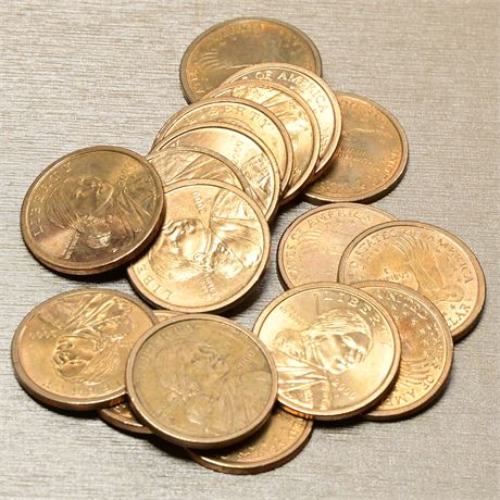 17 Sacagawea Dollars