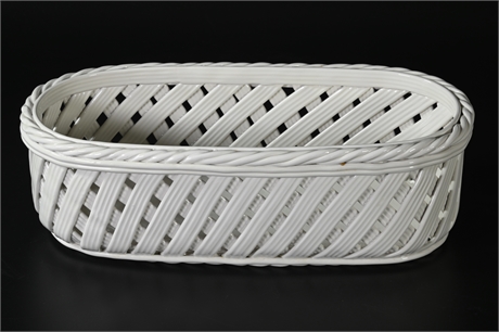 Tiffany & Co White Ceramic Bread Basket