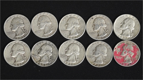 1950's Silver Quarters