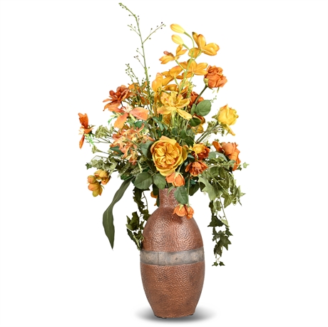 Vase with Faux Arrangement