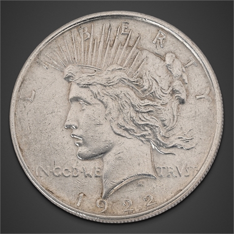 1922 Peace Silver Dollar — Philadelphia Mint