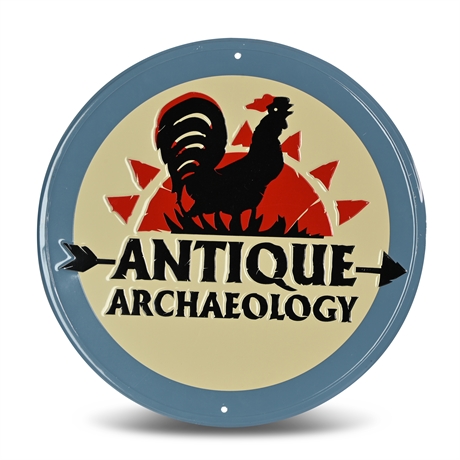 Antique Archeology Metal Sign