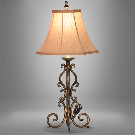 Gilt Iron Table Lamp