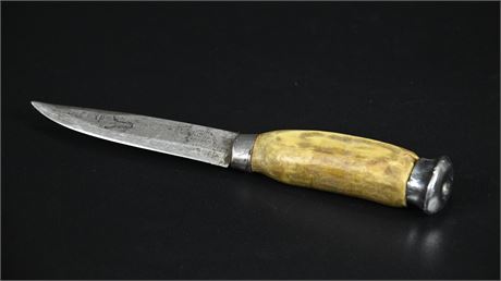 Vintage Broderna Jonsson Fixed Blade Knife with Tigerwood Handle