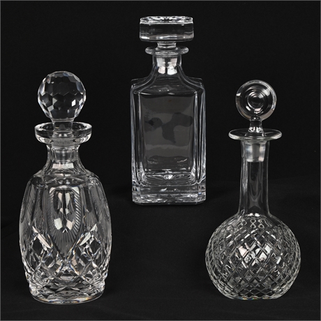 Waterford & Other Crystal Decanters