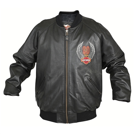 Harley Davidson 90 Years Leather Jacket XL