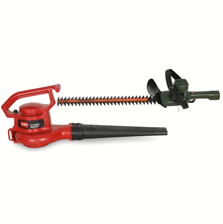 Toro® Power Sweep Blower & Black + Decker® 22" Hedge Trimmer