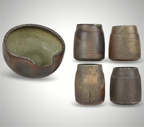 Handcrafted Stoneware Drinkware Set