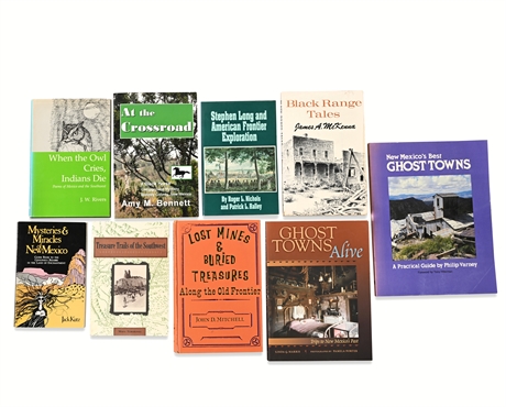 New Mexico & Southwest History Lot — 9 Books, 2 Signed