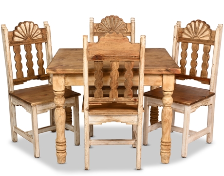 Taos Carved Kitchen Table & Chairs