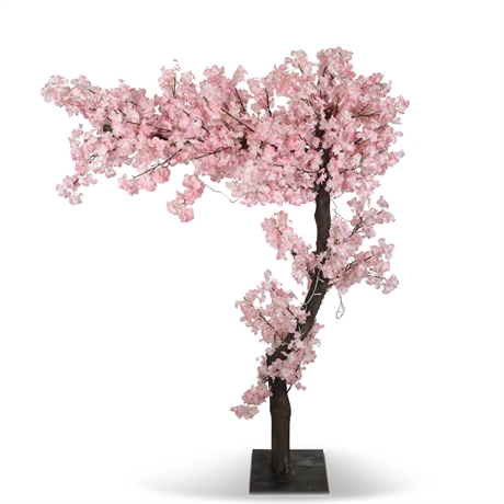 Faux Lighted Cherry Blossom Tree