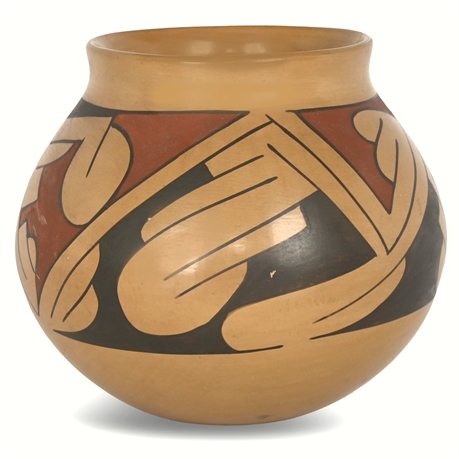 Mata Ortiz Olla by Rafael Silveira, Handcrafted Polychrome Pottery