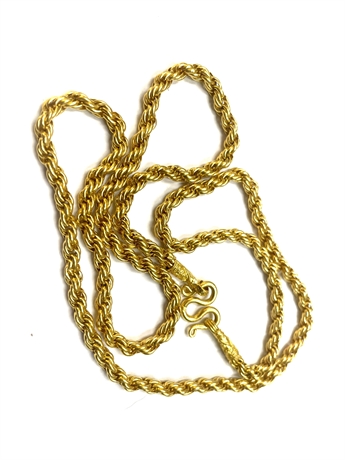 22K Solid Chain