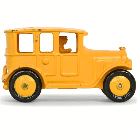 Early Cast Iron Toy Sedan, Marked 143S / 1118 – Restored Example