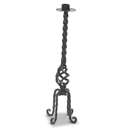 Hand Wrought Iron Candle Stick