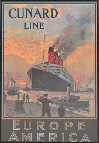 Cunard Line Framed Poster