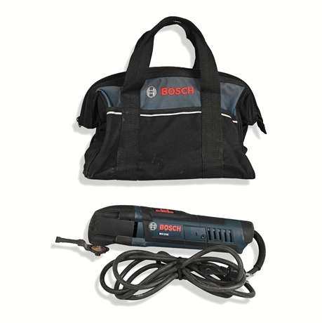Bosch MX25E Corded Oscillating Multi-Tool with Blades, Pads & Bag