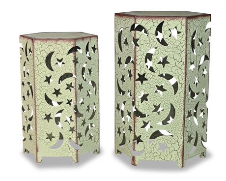 Moon and Stars Metal Side Tables