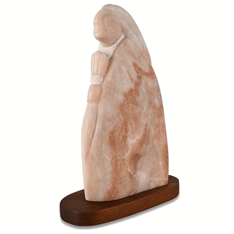 John Suazo Signed Stone Sculpture — Taos Pueblo Masterwork