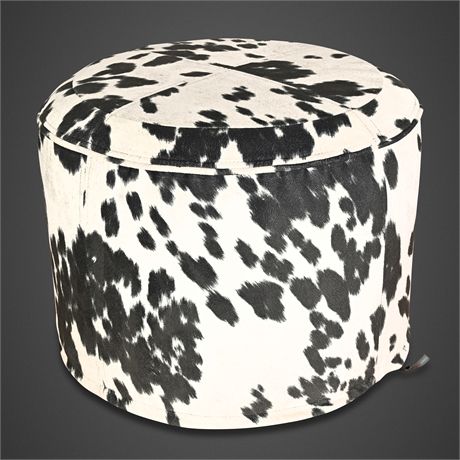 Lovesac Squattoman Cow Print Ottoman Removable Cover