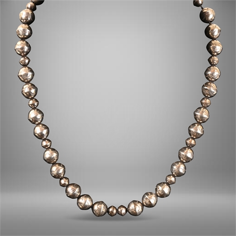 Vintage 20" Sterling Navajo Pearl Necklace