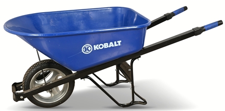 Kobalt One Wheel Steel Wheelbarrow