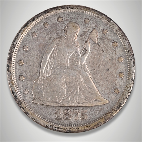 1875-S U.S. Twenty Cent Piece – Liberty Seated – .900 Silver