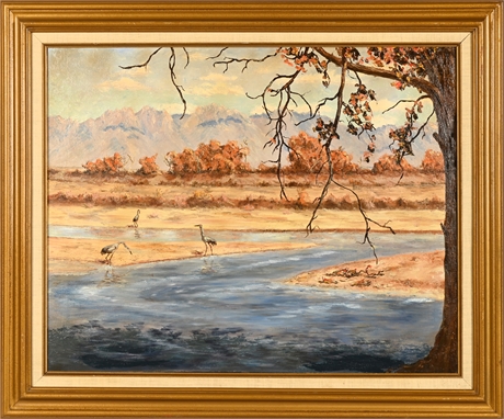 Vintage Organ Mountain Landscape, from the Perspective of the Bosque