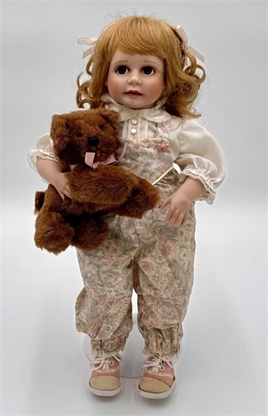 “Jennifer” Porcelain Doll by Jan Ziegler, Original Box