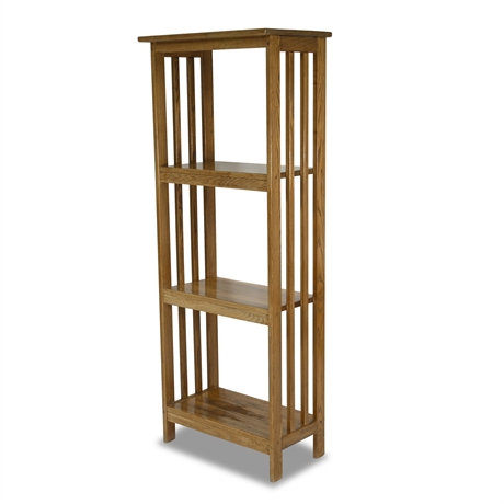 Mission Style Open Bookcase