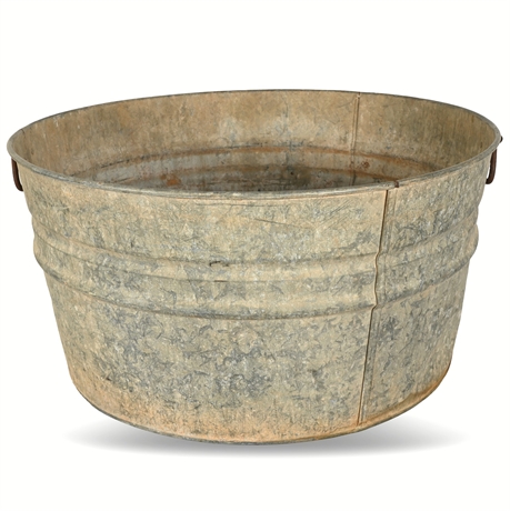 Vintage Galvanized Tub