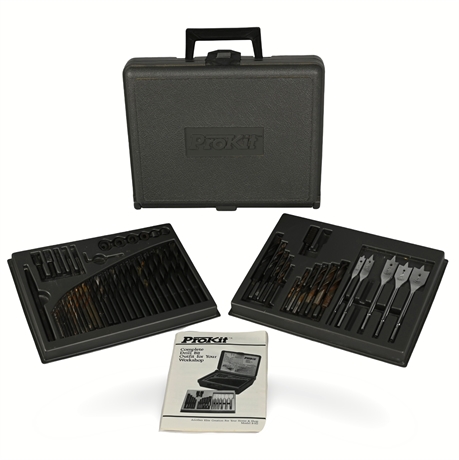 ProKit B-H2 69-Piece Drill Bit Set – Hard Case & Manual