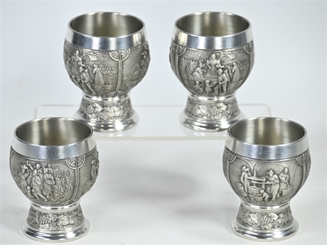 Artina Zinn German Pewter Cups