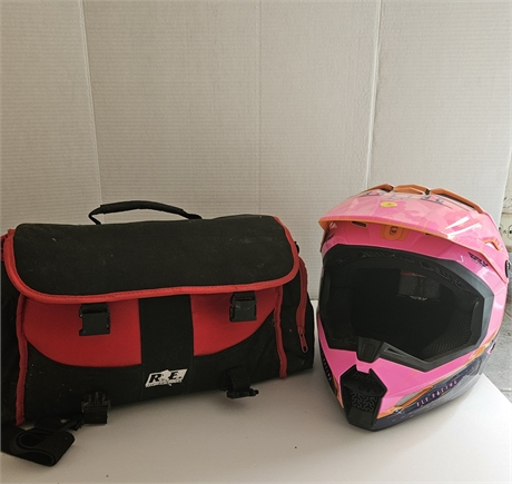 Protective Motorcycle Helmet and Racing Headphones