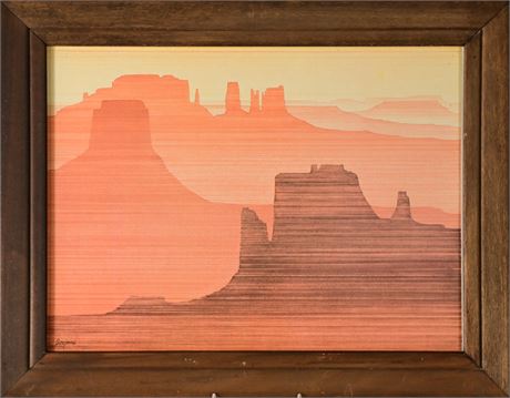 Southwest Landscape Print on Paper