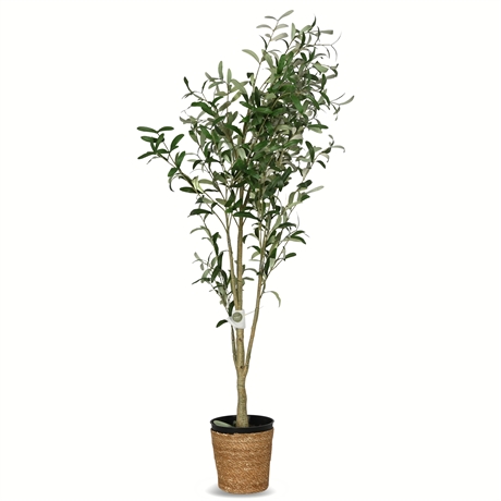 56" Faux Olive Tree