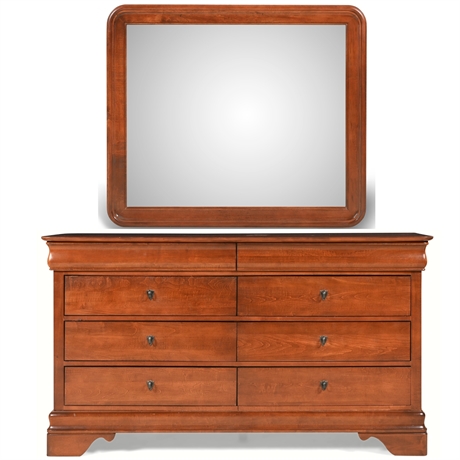 Kincaid Chateau Royale Solid Wood Dresser and Mirror
