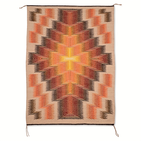 Marie Sheppard Navajo Raised Design Textile – 45.5" × 29.5"