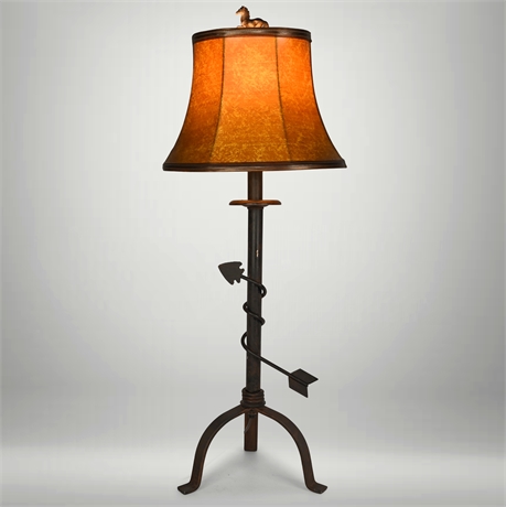 31" Iron Arrow Table Lamp