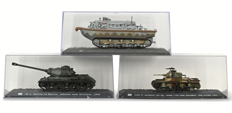 (3) War Master WWII Era Model Tanks