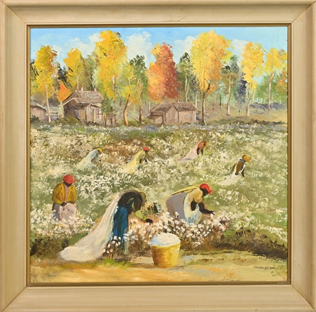 Blanchie V. Gilligan Cotton Pickers Painting