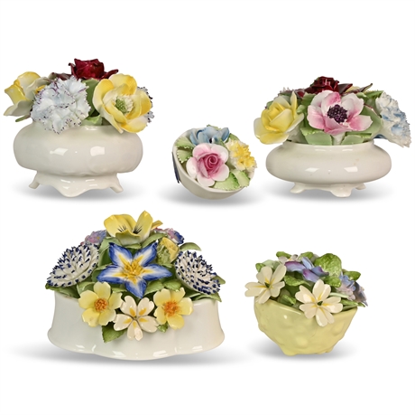 Vintage Royal Doulton Porcelain Floral Bouquets