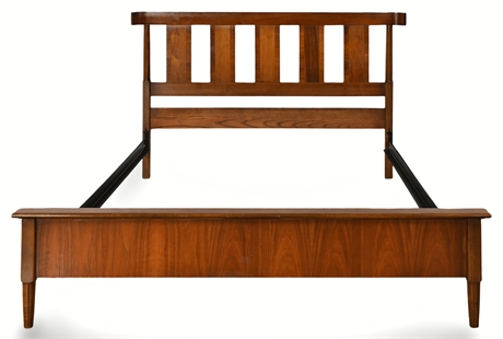 Mid-Century Modern Full-Size Bed Frame