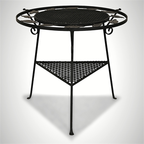 30" Vintage Quail Silhouette Iron Garden Table – Taos Style
