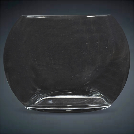 11" Polish Crystal Oval Vase