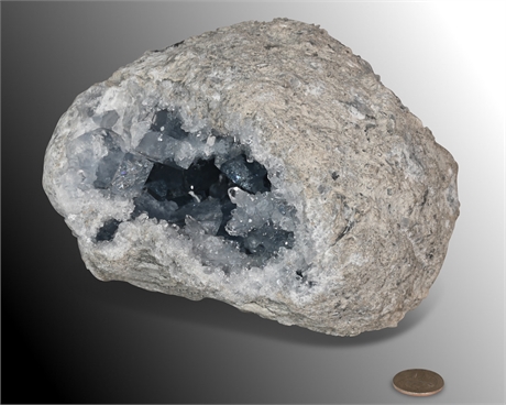 13 lb Natural Blue Celestite Geode