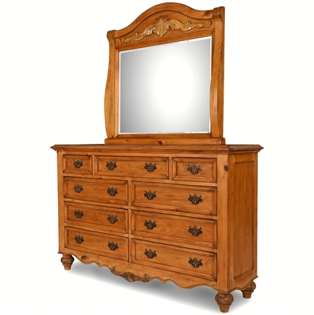 Alpine 9-Drawer Dresser with Mirror by Ashley Furniture