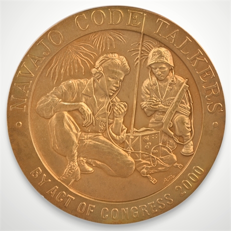 U.S. Mint Navajo Code Talkers Congressional Medal - USMC WWII