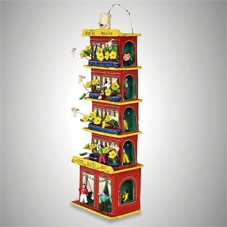 Juan José Ramos Medrano Folk Art Hotel México Sculpture — Signed J.J.R.M.